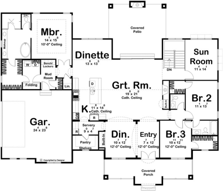 Main Floor Plan for House Plan #703462