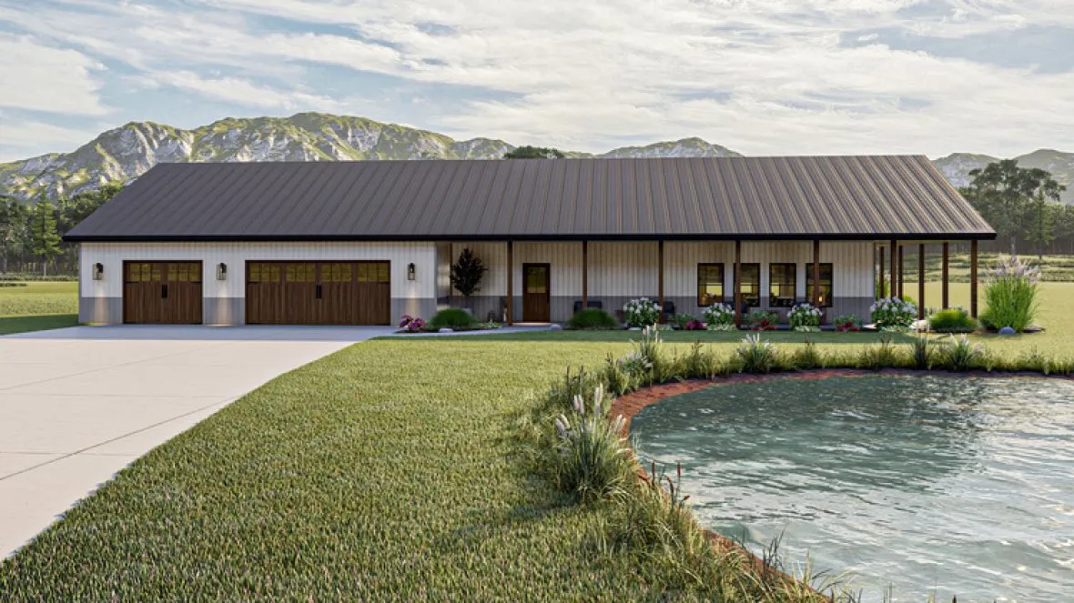 Full Rendering for House Plan #702551