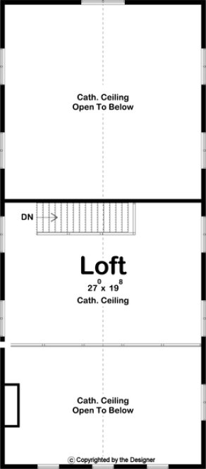 Second Floor Plan for House Plan #703391