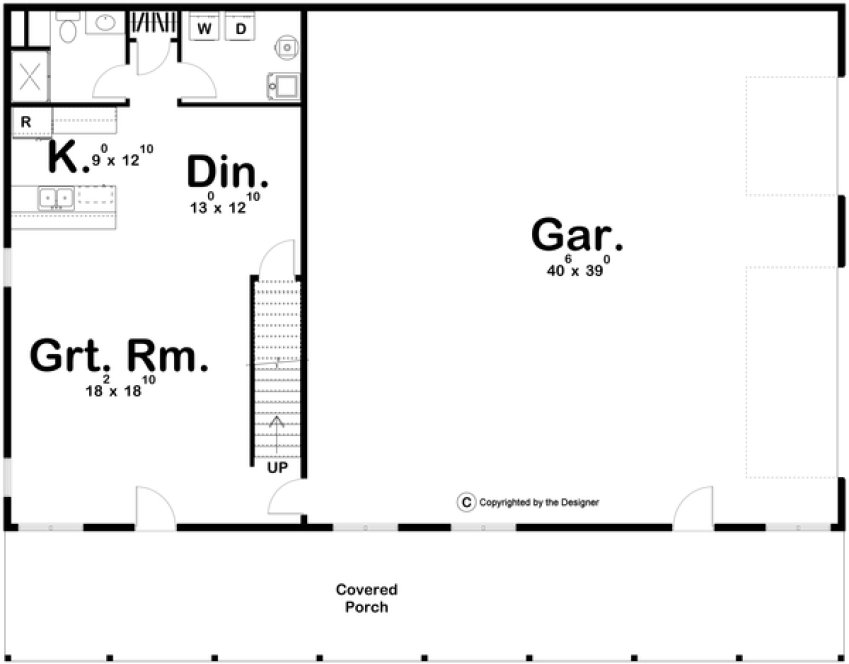 Main Floor Plan for House Plan #706231