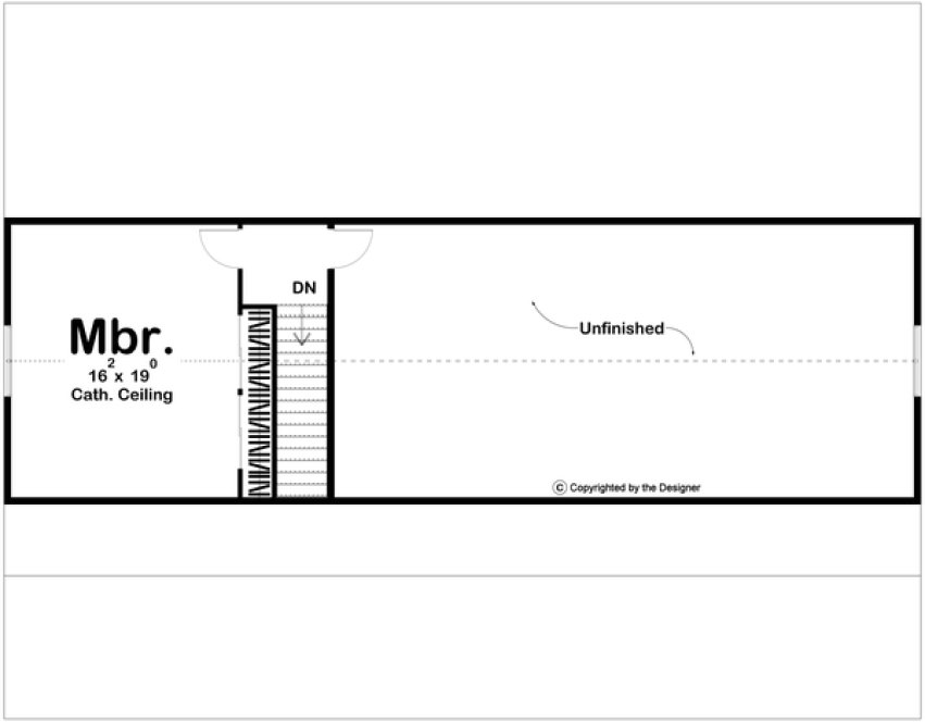 Second Floor Plan for House Plan #706231