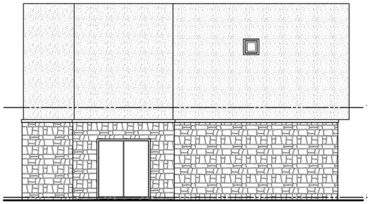Left Elevation for House Plan #152005