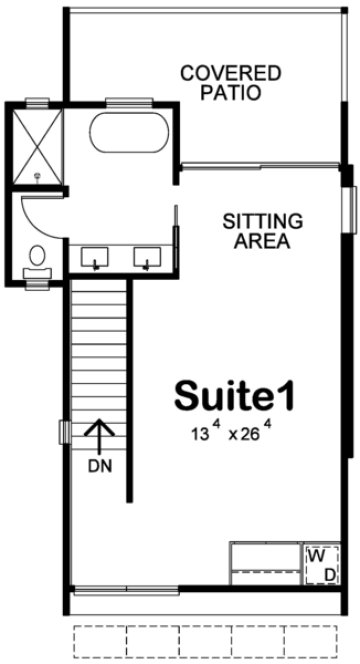 Second Floor Plan for House Plan #152005