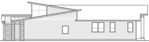 Right Elevation for House Plan #343182