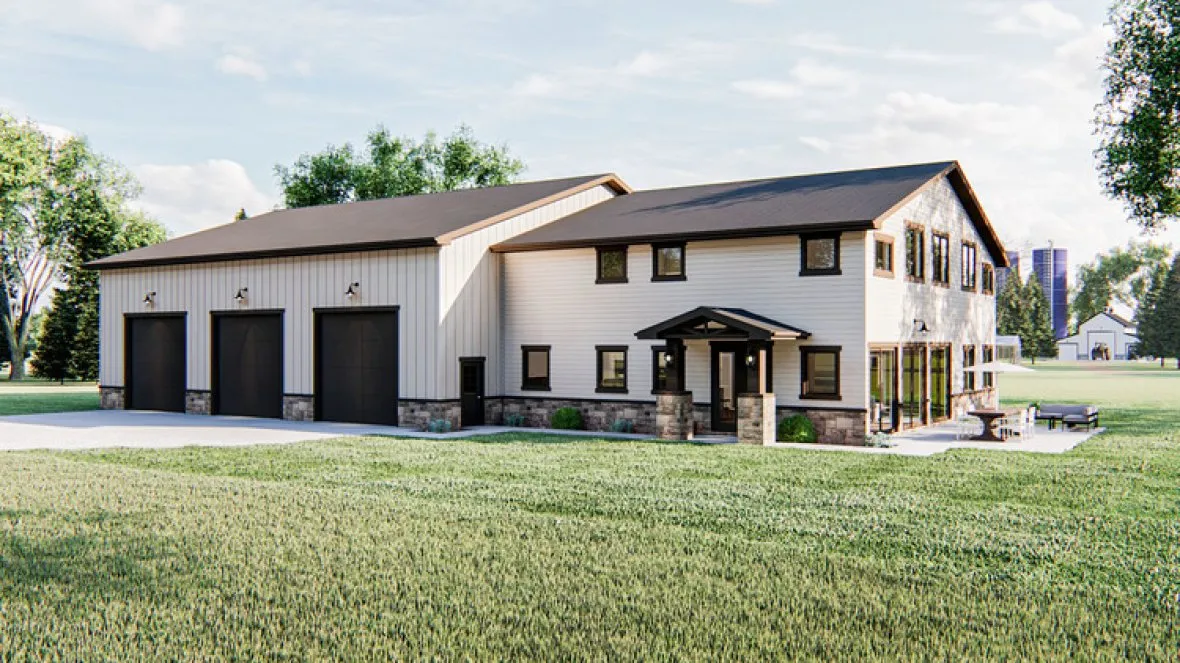 Full Rendering for House Plan #706772