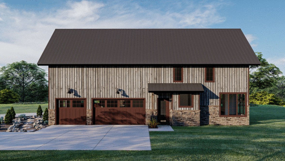 Right Elevation for House Plan #701733