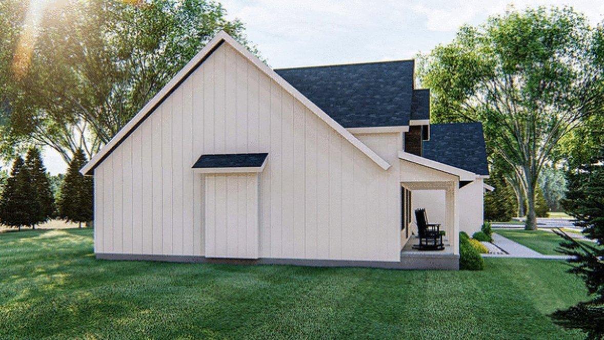 Left Elevation for House Plan #705202