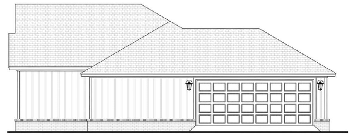 Right Elevation for House Plan #307231