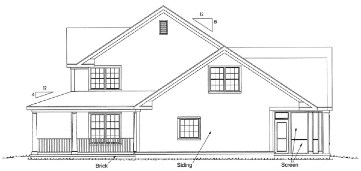 Right Elevation for House Plan #248314