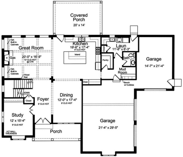Main Floor Plan for House Plan #539633