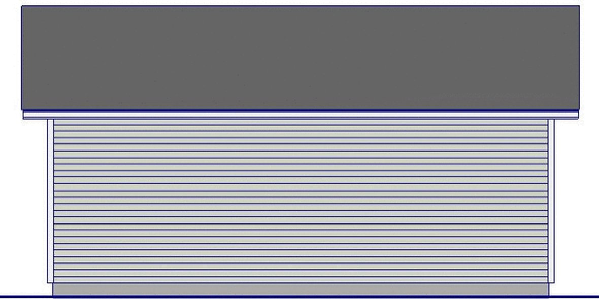 Rear Elevation for House Plan #203048