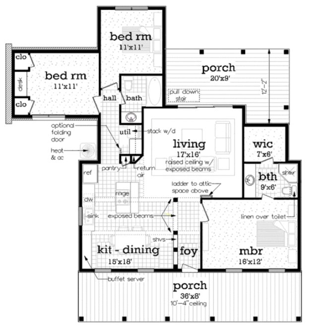Main Floor Plan for House Plan #486321