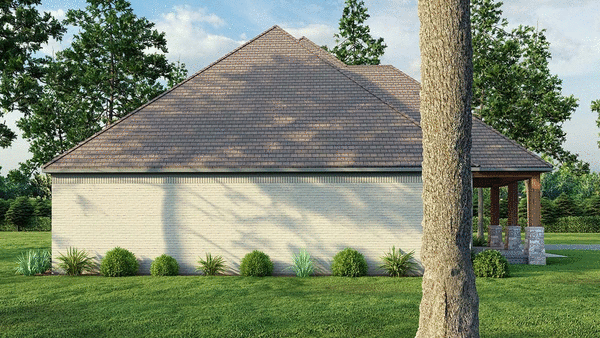 Left Elevation for House Plan #310832