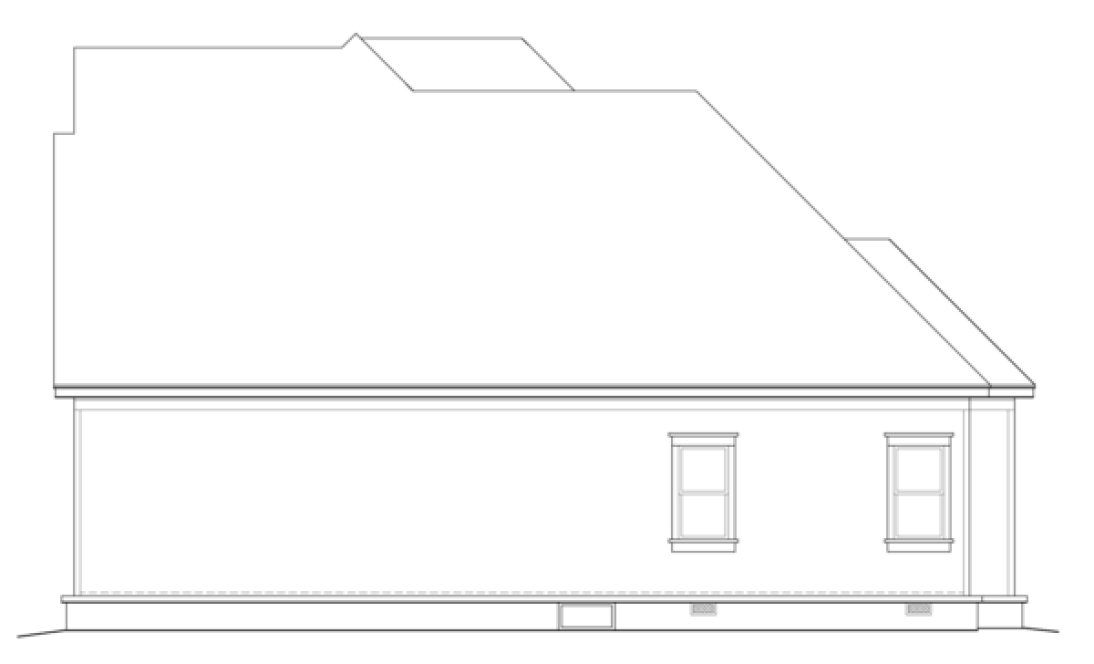Right Elevation for House Plan #491381