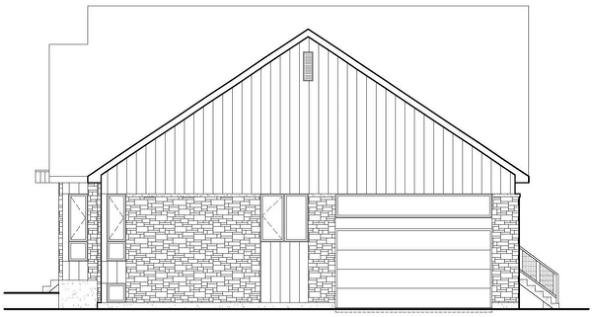 Right Elevation for House Plan #171981