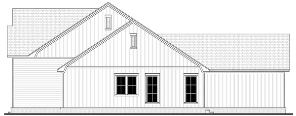 Right Elevation for House Plan #307932