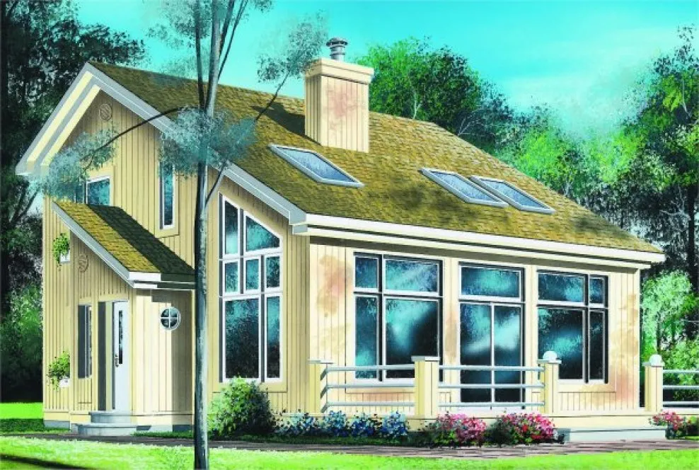 Full Rendering for House Plan #148392