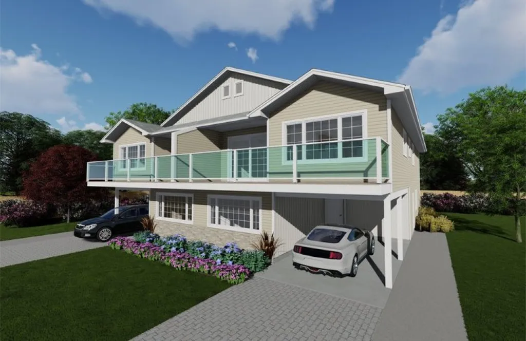 Full Rendering for House Plan #201173