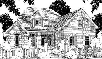 Full Rendering for House Plan #242462