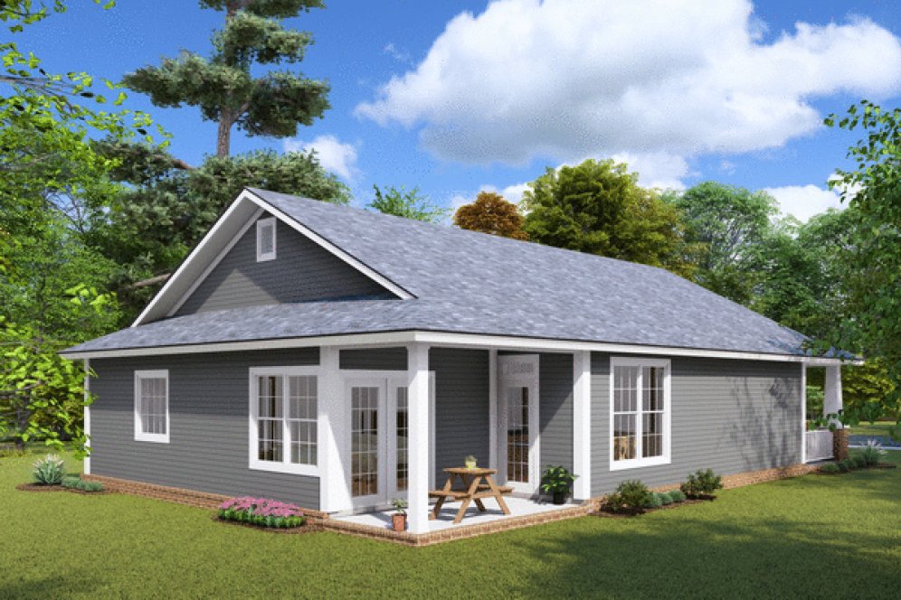 Left Elevation for House Plan #243521