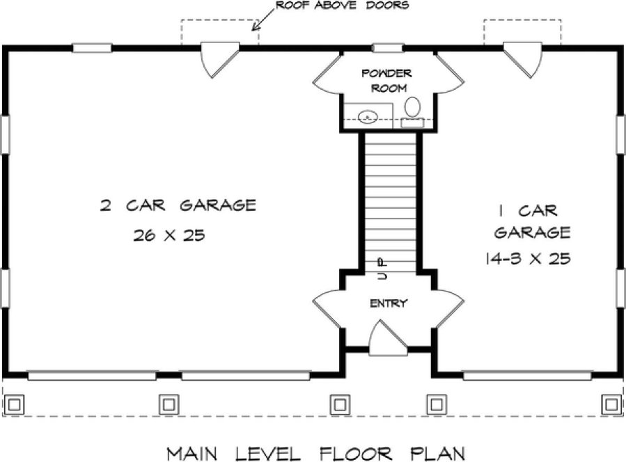 Main Floor Plan for House Plan #719980