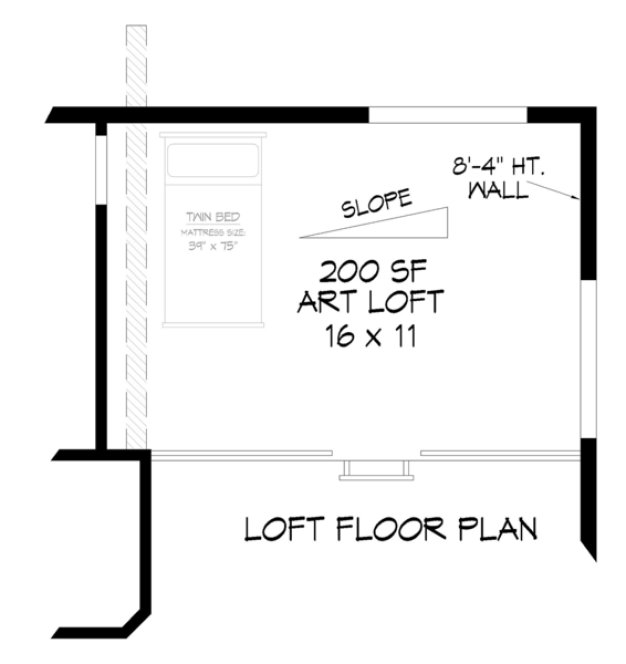 Attic Plan for House Plan #697851