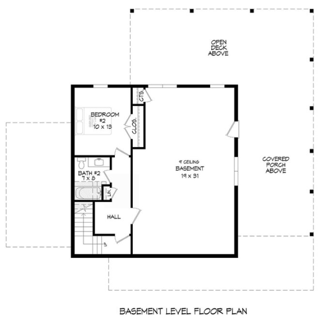 Basement Plan for House Plan #697851