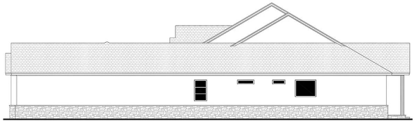 Left Elevation for House Plan #306272