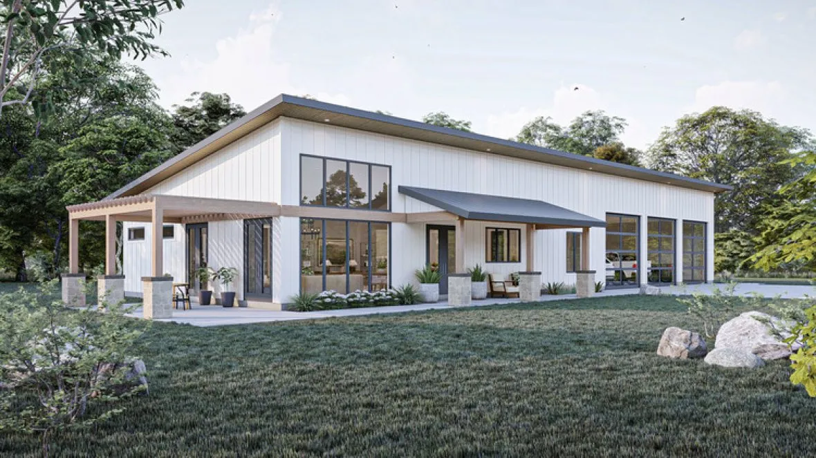 Full Rendering for House Plan #702891