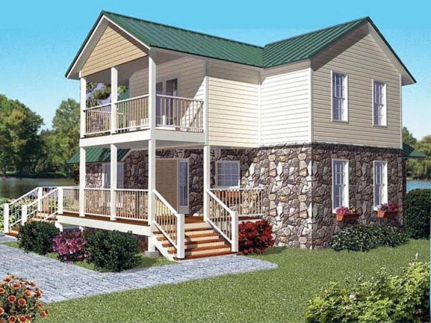 Rear Elevation for House Plan #869171