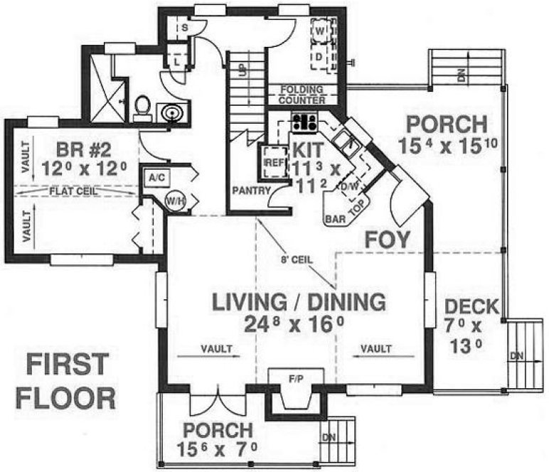 Main Floor Plan for House Plan #869171