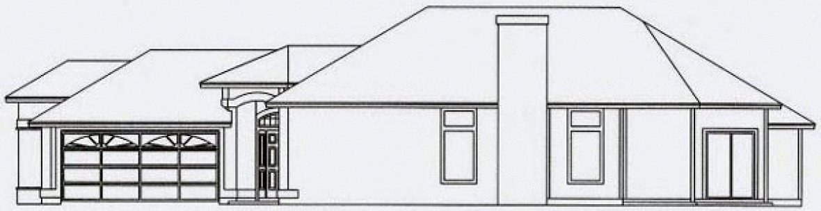 Right Elevation for House Plan #869161