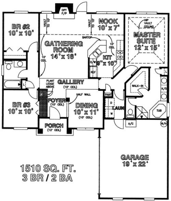 Main Floor Plan for House Plan #860151
