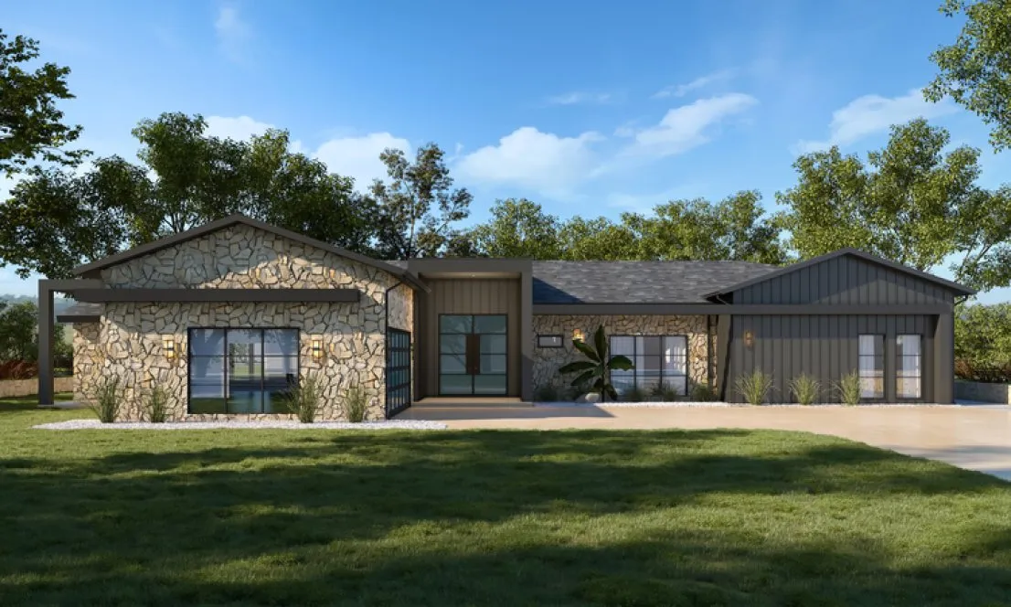 Full Rendering for House Plan #158833