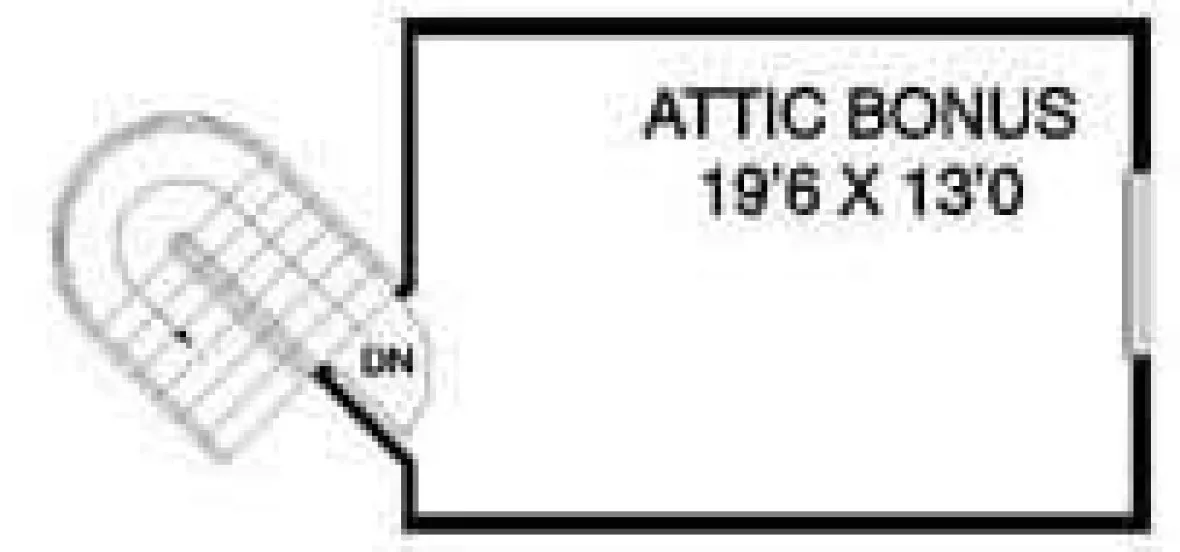 Attic Plan for House Plan #160904