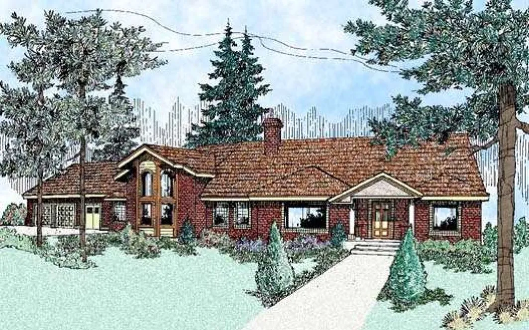 Full Rendering for House Plan #160904