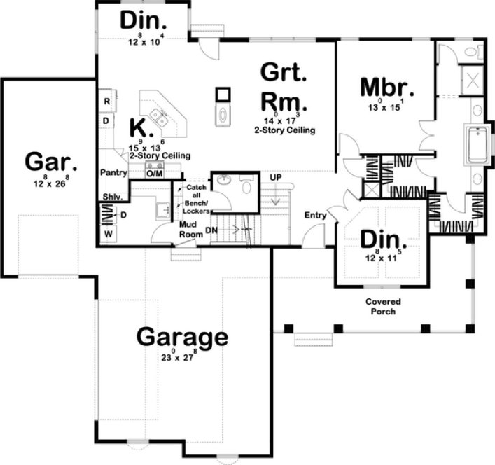 Main Floor Plan for House Plan #700512
