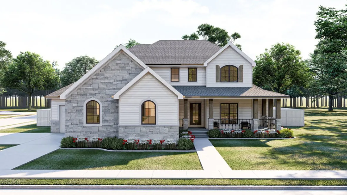 Full Rendering for House Plan #700512