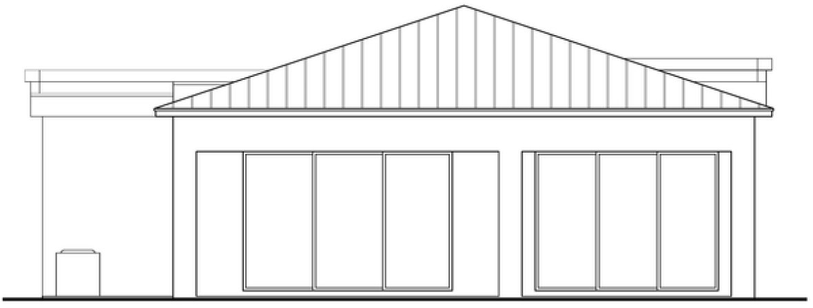 Rear Elevation for House Plan #915151