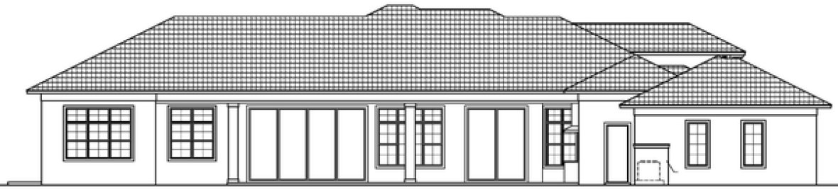 Left Elevation for House Plan #912972