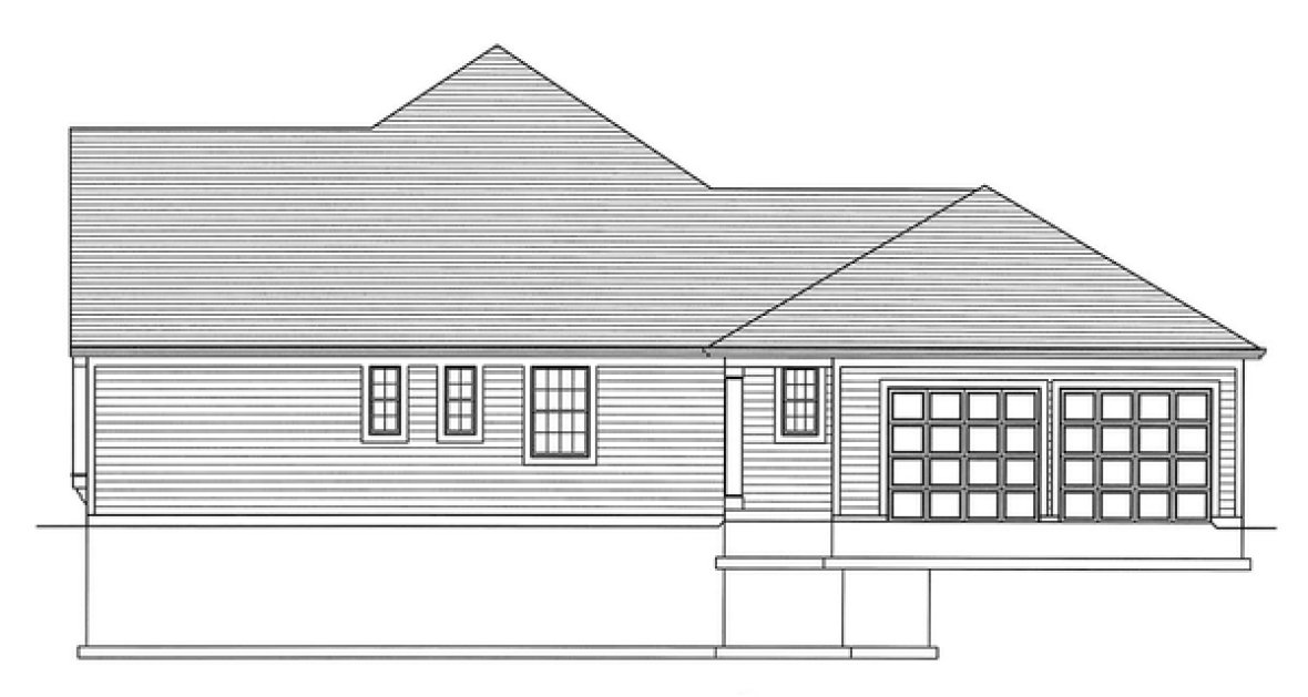 Right Elevation for House Plan #531952
