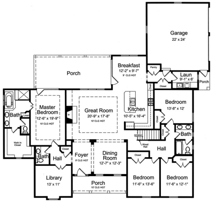 Main Floor Plan for House Plan #531952