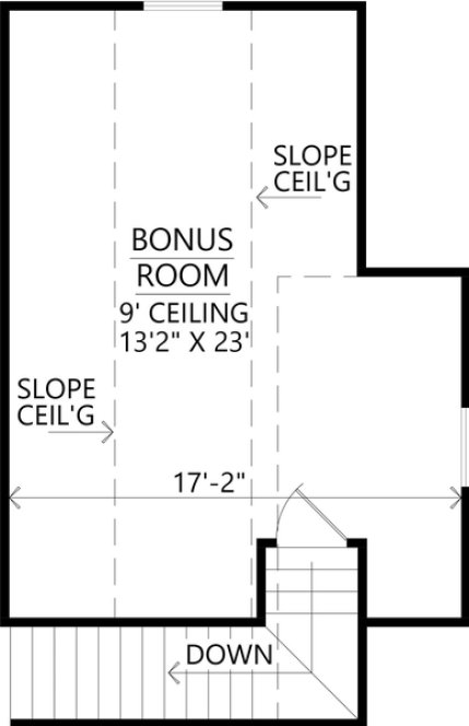 Attic Plan for House Plan #908102
