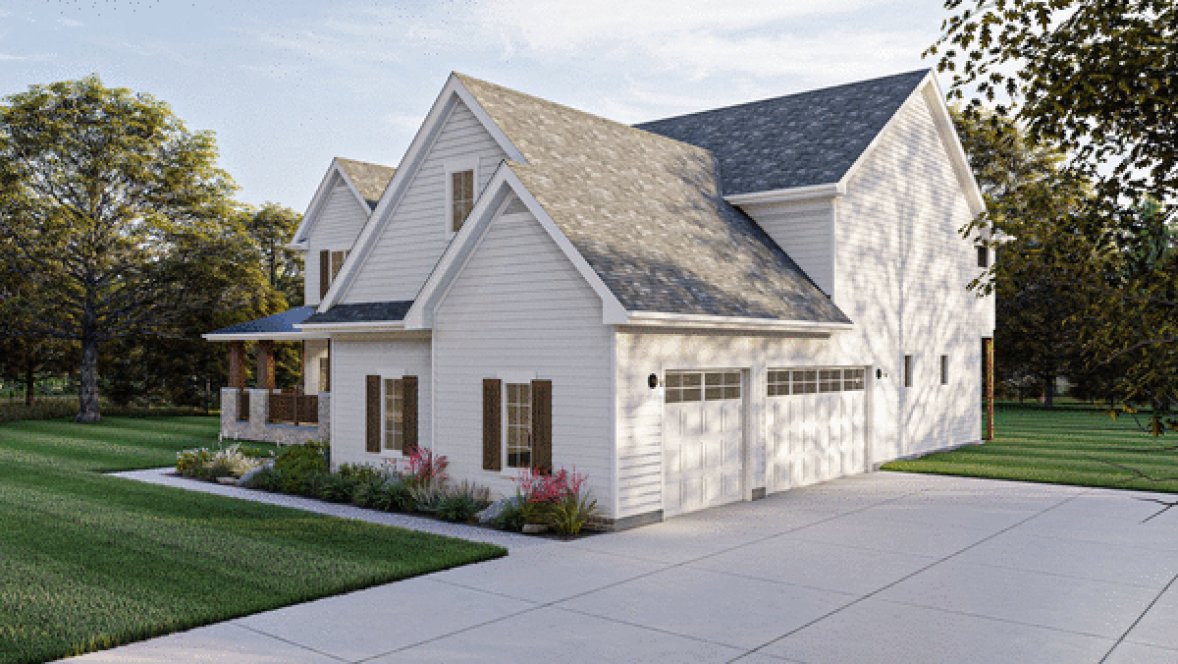 Right Elevation for House Plan #707243