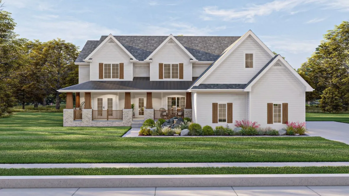 Full Rendering for House Plan #707243