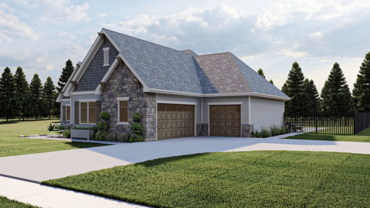 Right Elevation for House Plan #709512