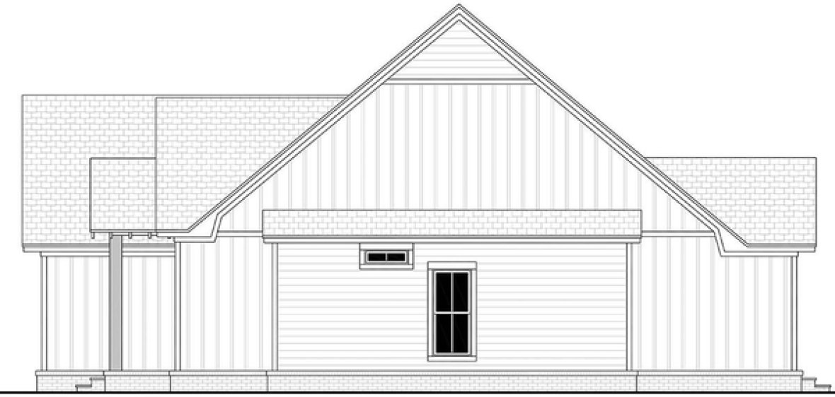 Right Elevation for House Plan #300071