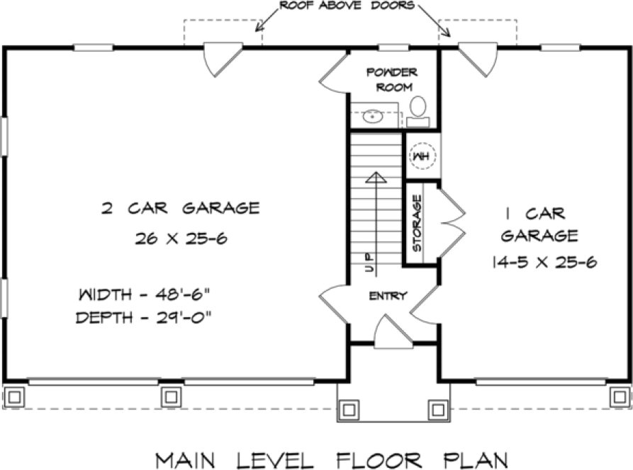 Main Floor Plan for House Plan #710811