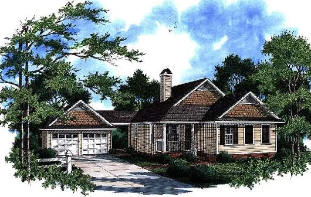 Full Rendering for House Plan #110341
