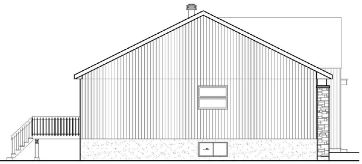 Right Elevation for House Plan #175041